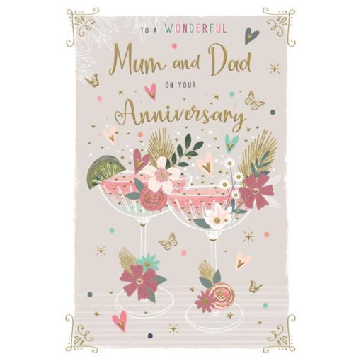 Picture of WONDERFUL MUM & DAD ANNIVERSARY CARD